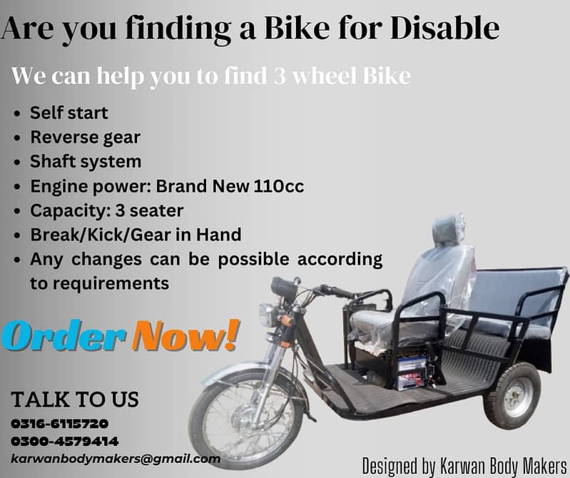 Bike for disable and special person 1