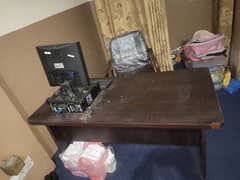 office table and  chair