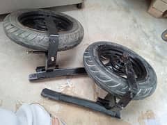 disable person bike wheel for sale 1 month use. 03458387878