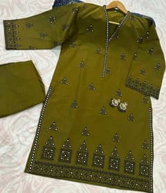 2 pc stitched suits for women fancy and ready made suits for women