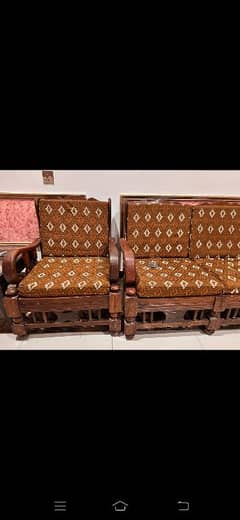 Original tahli wood 5 seater sofa 0