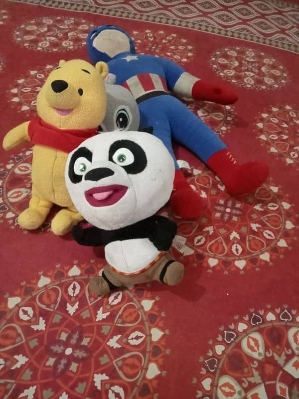 stuffed toys. 4