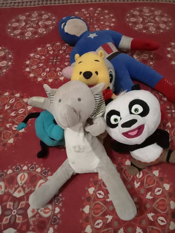 stuffed toys. 6