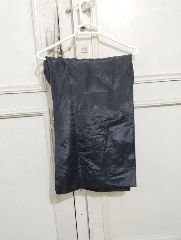 Brand New Black silk inner top and bottom+ net gown 3