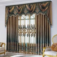 luxury curtain. design curtain motive poshing