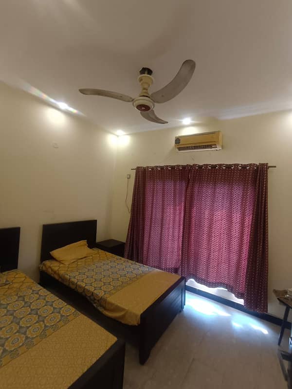 5 Marla upper portion full furnished for rent available in DHA Rahbar 11 sector 2 defence Road Lahore 8