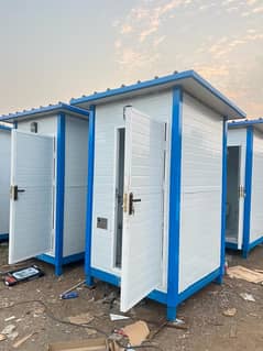 prefab cabin portable toilet site office container office guard room porta cabin 0