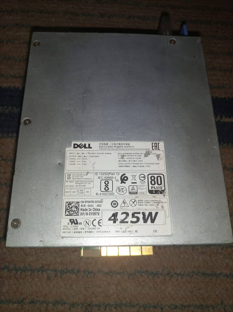 Dell t5820 power supply 425 watts 2