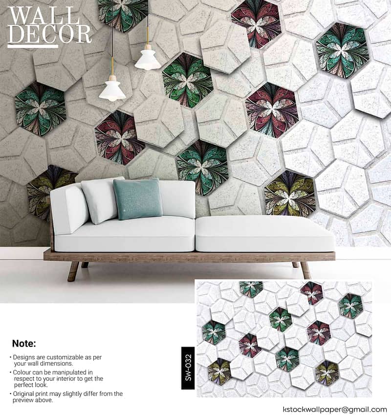 3D WallPaper / Wall flex Sheet / pvc Wallpaper / Wallpaper 6