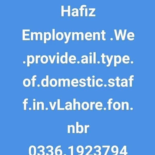 Hafiz employment 0