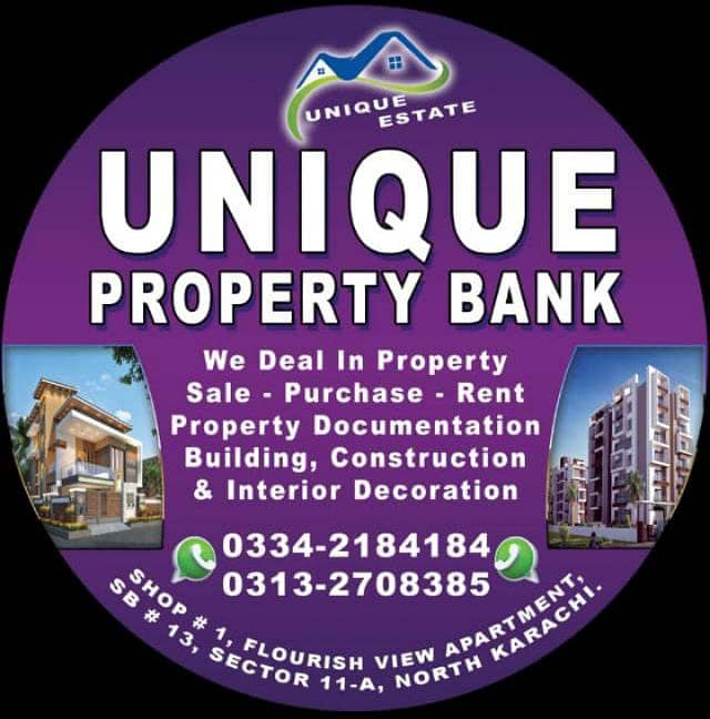 TOP FLOOR WITH ROOF 3 ROOM LEASED FLAT IN FLOURISH VIEW SECTOR 11A NORTH KARACHI NEW PROJECT 1