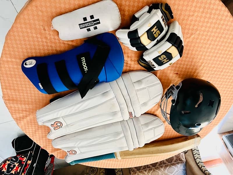 harball kit bat pads glove helmet thiegh 13