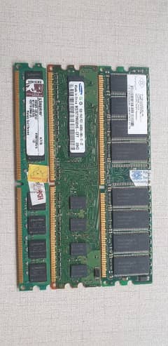 DDR 2 RAMS 2×1GB 1×256MB 0