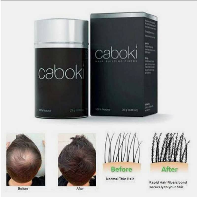 Caboki Hair Building Fibers, Black, 25g 2