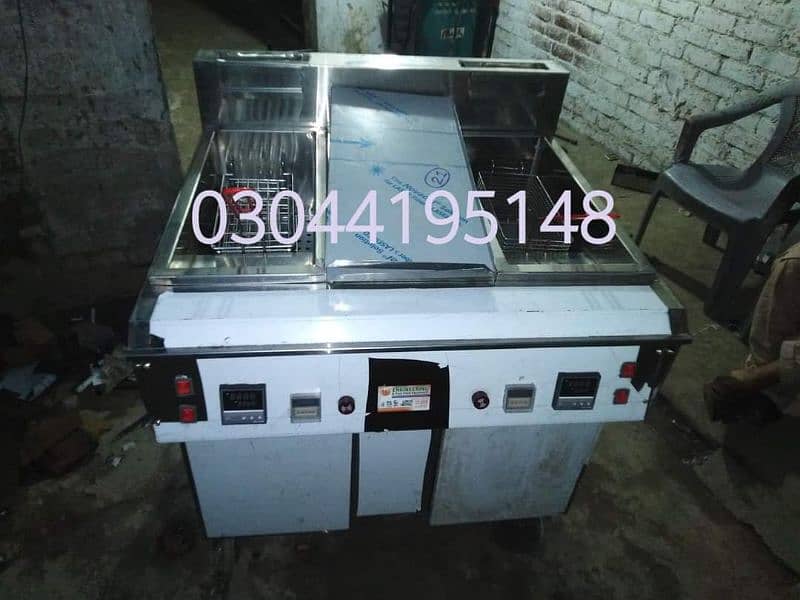 Double Fryer 16 liters | Double basket deep fryer for sale 0