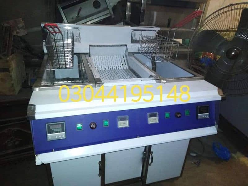 Double Fryer 16 liters | Double basket deep fryer for sale 1