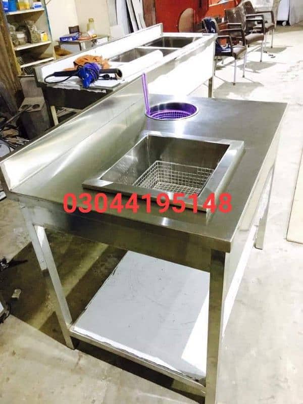 Double Fryer 16 liters | Double basket deep fryer for sale 5