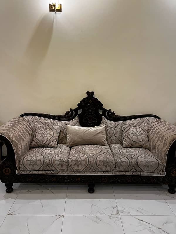 Grand Sofa Set 3+2 Seater Wooden 6