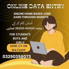 Home Based Online job Available Male & Females Students, Freshers