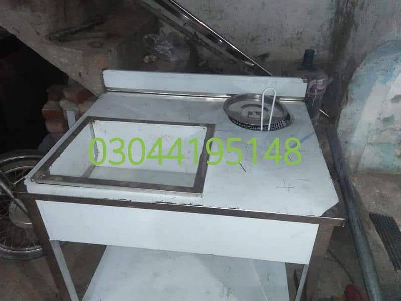 Breading tables for sale - baking equipments - trollys - Fryer - Greas 9