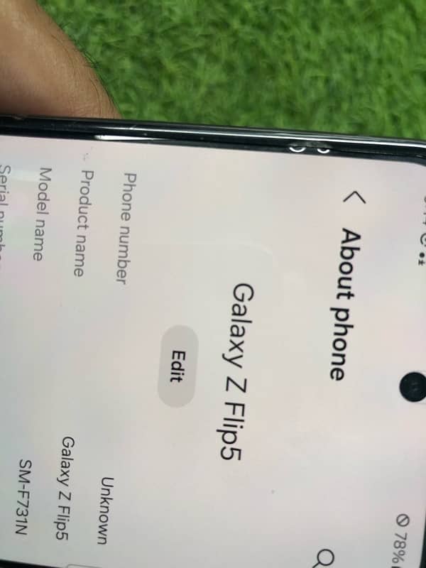 Samsung zflip5 non pta with sim time 0