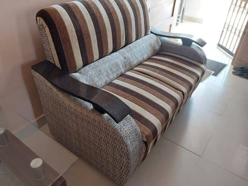 2 seater sofa and center table for sale 2