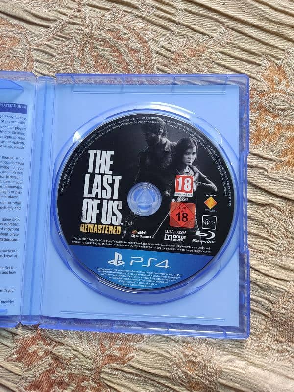 Last of Us PS4 DVD - Like New, Only 3 Days Used 1