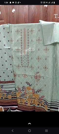 3 piece embroidered khaddar suit. 0