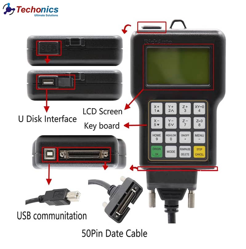 Richauto A11 DSP Controller for 3 Axis CNC Machine in Pakistan 4