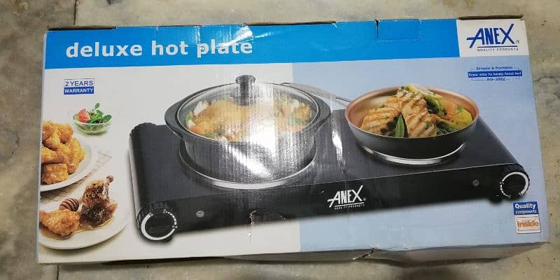 Anex Electric Hot Plate with Warranty AG 2062 3