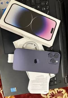 IPHONE 14 PRO MAX 256gb with full box for sale me no repair. . .