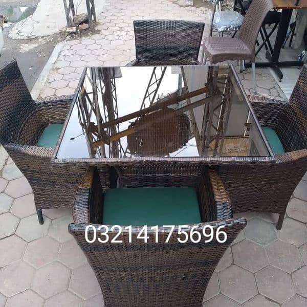 RATTNA OUTDOOR GARDEN RATTAN UPVC FURNITURE SOFA SET CHAIRS TABLE UMBR 1