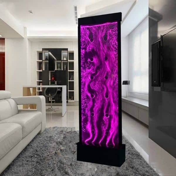 acrylic glass lamp,water fall partition,Wall design/vinyl sheet/wooden 18