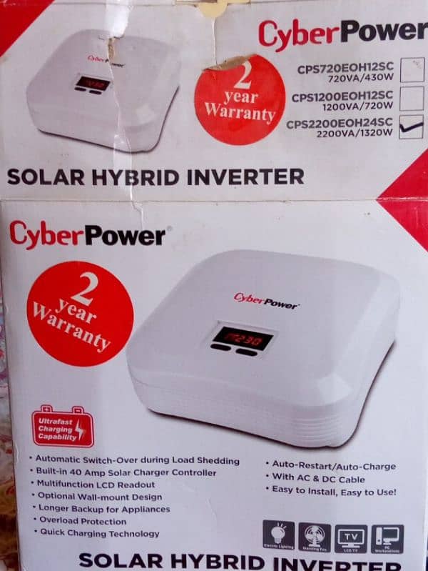 Cyber Power 1320 Watt Solar Hybrid Inverter 2