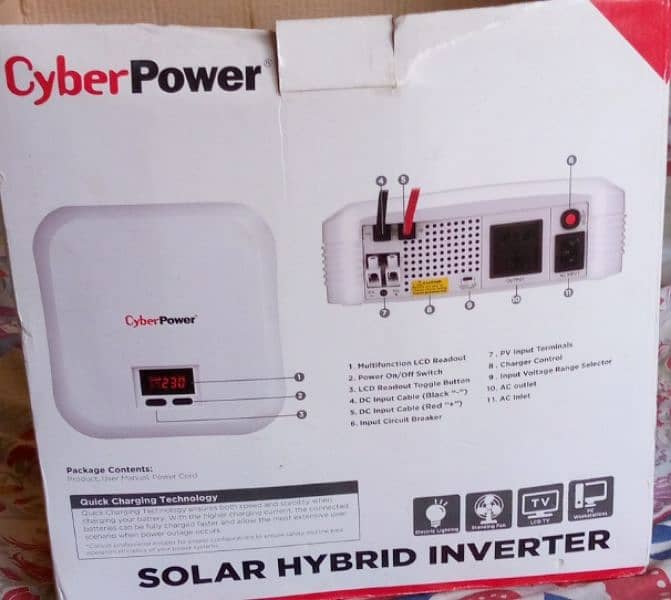 Cyber Power 1320 Watt Solar Hybrid Inverter 3