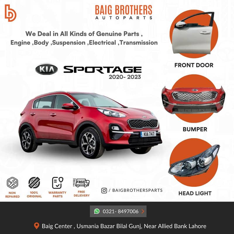 Civic X Kia Sportage Picanto ZS HS Jolion H6 Bumper Digi Fender Parts. 5