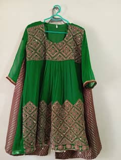 Embroidered Frock with garara