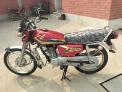 Honda CG 125 2019 Model Red Colour Lush Condition Documents Original