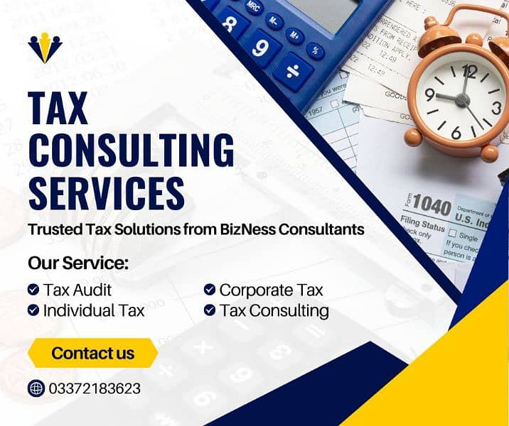 Income tax return/NTN / Sales tax return services available 0