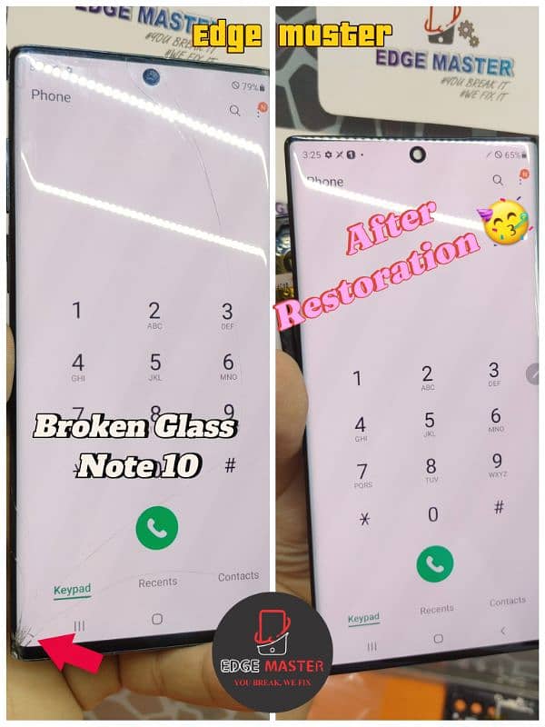 Front Crack Glass Change Samsung S8S9S10PlusNote10PlusNote20UltraS23 4