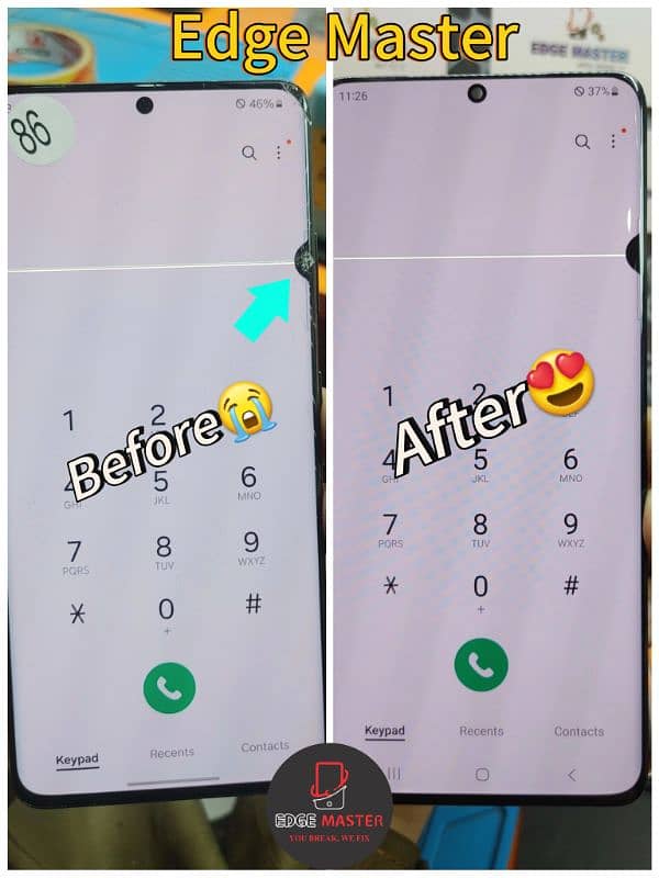 Front Crack Glass Change Samsung S8S9S10PlusNote10PlusNote20UltraS23 5