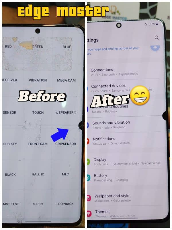 Front Crack Glass Change Samsung S8S9S10PlusNote10PlusNote20UltraS23 6