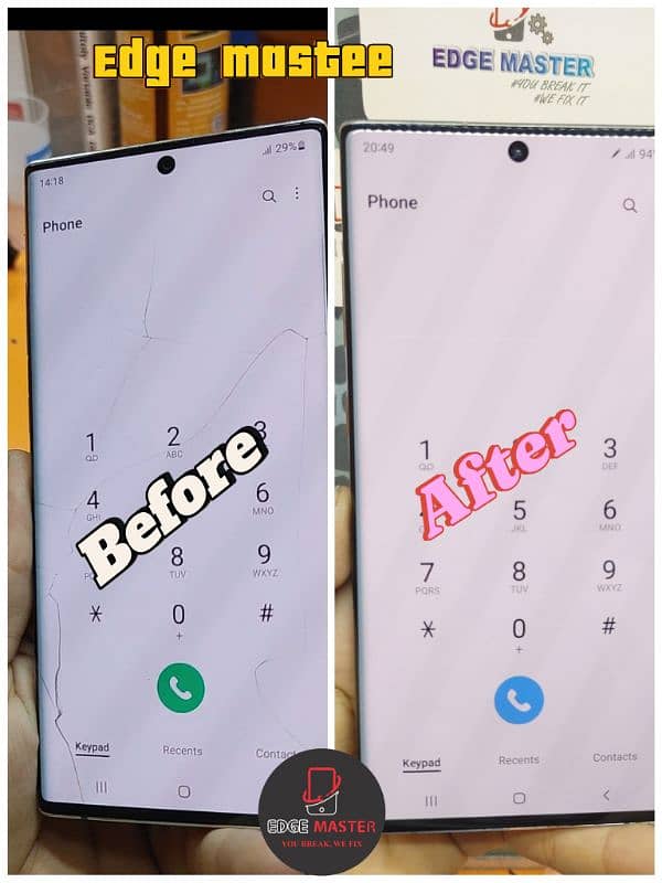 Front Crack Glass Change Samsung S8S9S10PlusNote10PlusNote20UltraS23 7