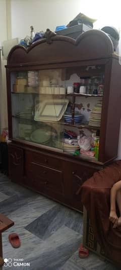 wood cabinet for crockery