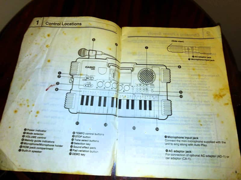 Rare 1980's CASIO Organ (Piano) Keyboard Sound Kids 02 Made in Japan 7