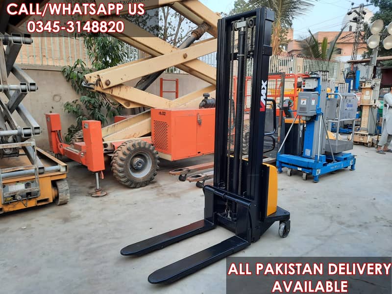 Brand New 1.5 Ton & 3.5 Meter Semi Electric Stacker Lifter Forklift 2