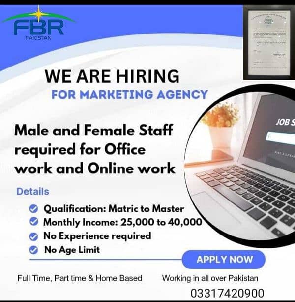 male n female online office n home based job 0