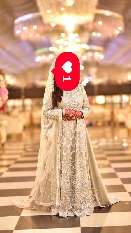 walima bridal dress with tail 0