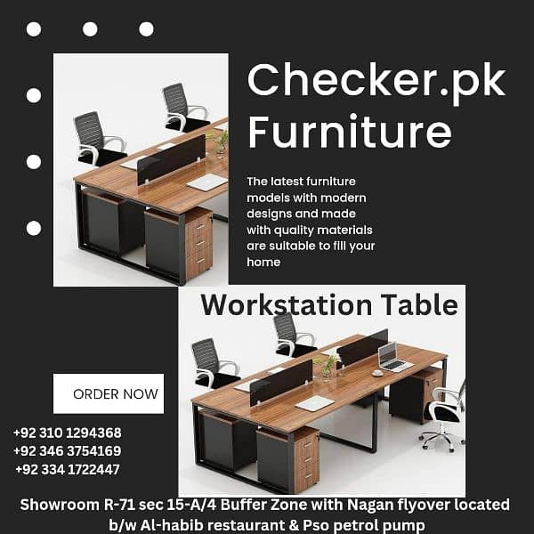 office executive table, workstation, cubical, reception counter, chair 3