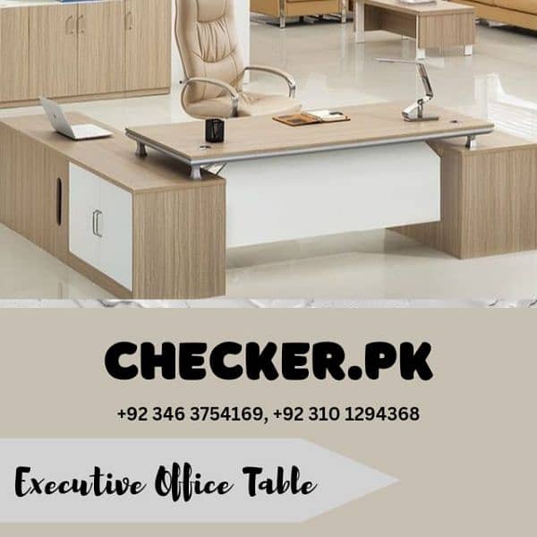 office executive table, workstation, cubical, reception counter, chair 5